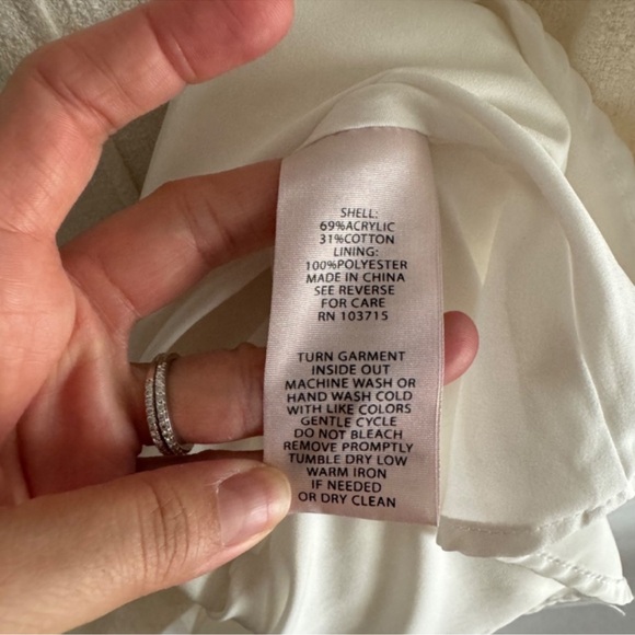 Nanette Lepore Cream Sleeveless Button Detail Pleated Fit & Flare Dress Size 12 - Picture 12 of 12